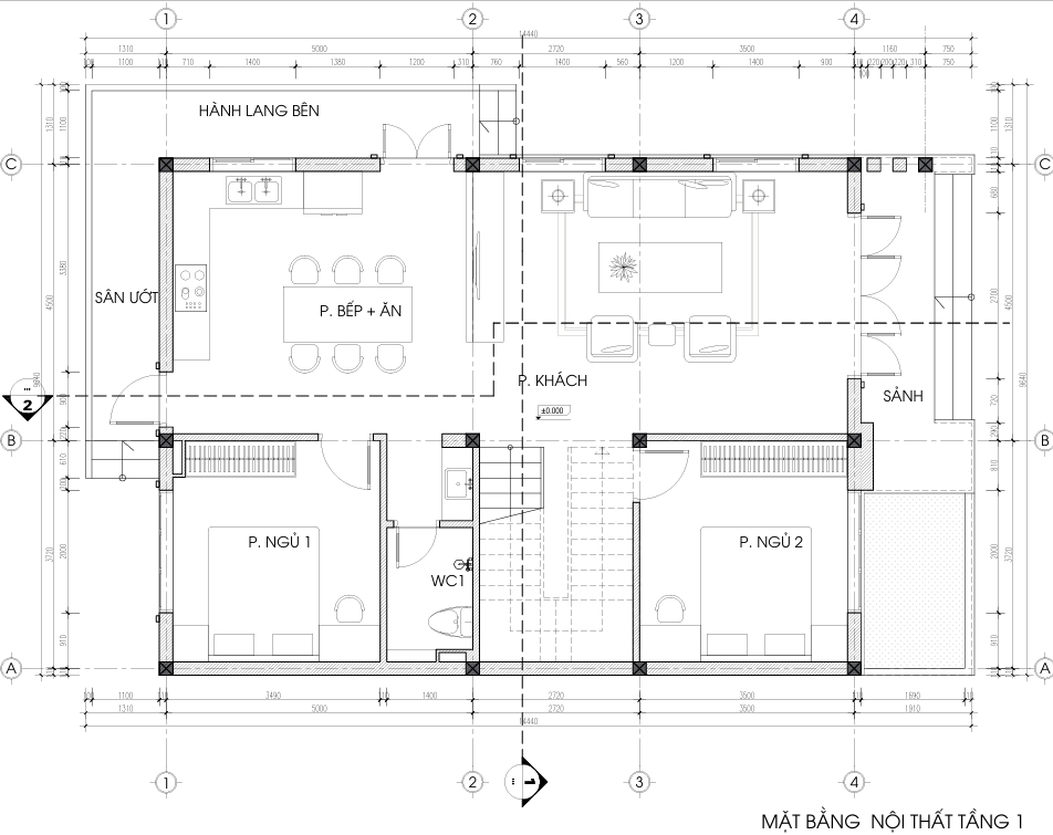 Nhà 2 tầng 1 tum mái bằng hiện đại – Anh Dũng, Thái Nguyên – NAVI-BT32 gallery