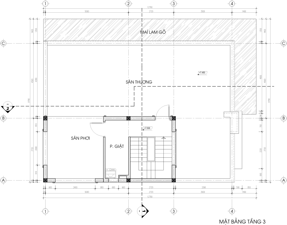 Nhà 2 tầng 1 tum mái bằng hiện đại – Anh Dũng, Thái Nguyên – NAVI-BT32 gallery