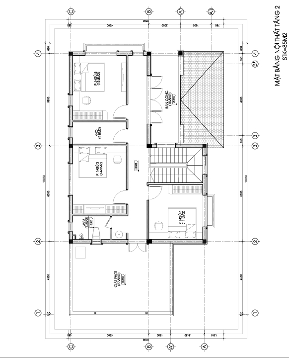 Nhà 2 tầng mái Nhật ngói xanh đen hiện đại – Anh Hùng, Phú Thọ – NAVI-BT33 gallery