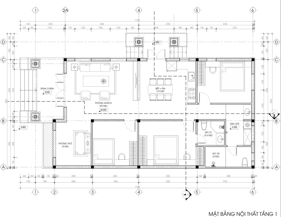 Nhà 1 tầng mái Thái ngói xanh đen hiện đại – Anh Sơn, Bắc Giang – NAVI-BT34 gallery