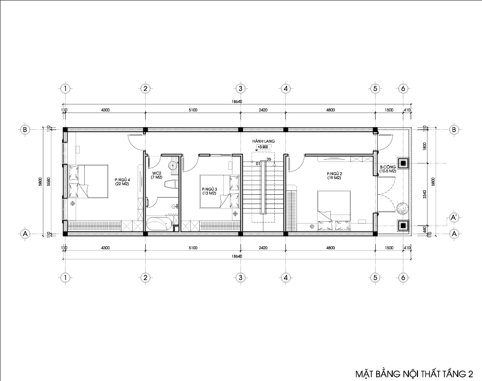 Nhà 3 tầng mái Thái ngói đỏ tân cổ điển – Anh Cường, Hải Dương – NAVI-BT35 gallery