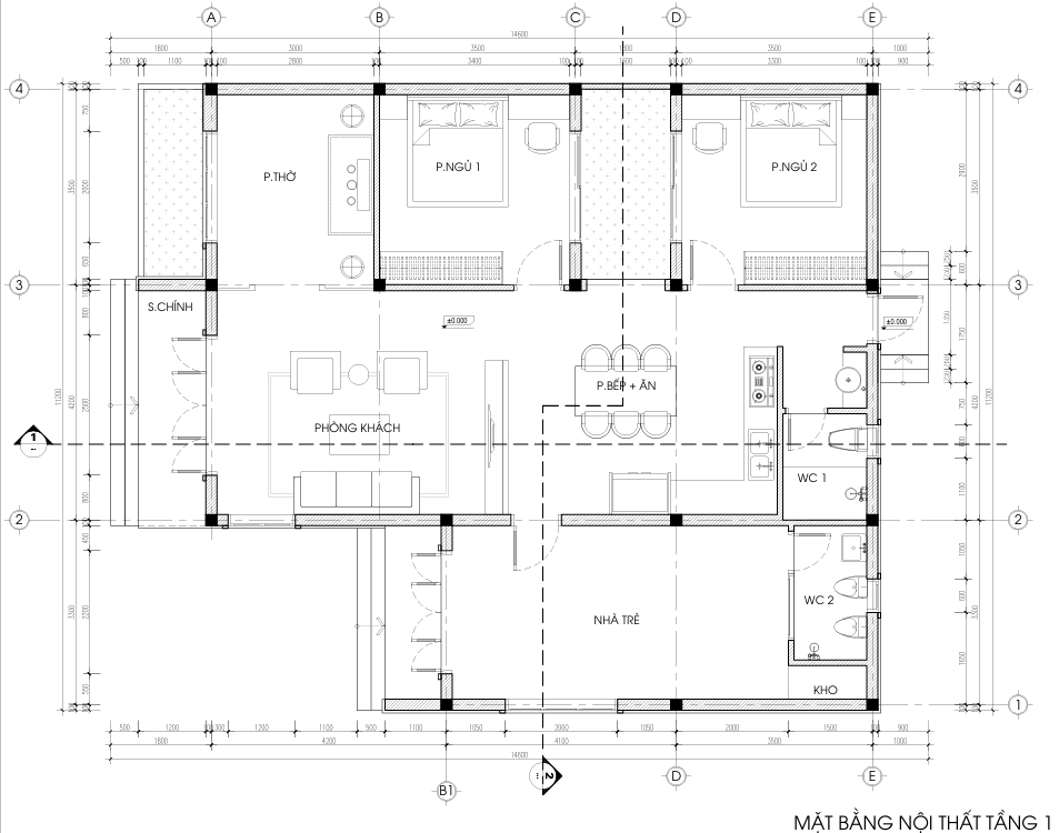 Nhà 1 tầng mái bằng hiện đại – Anh Nam, Thái Bình – NAVI-BT38 gallery