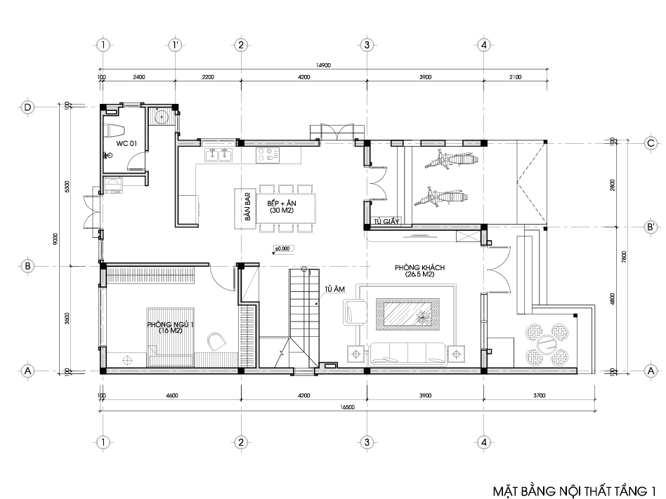 Nhà 2 tầng 1 tum mái bằng hiện đại – Anh Phong, Tuyên Quang – NAVI-BT42 gallery