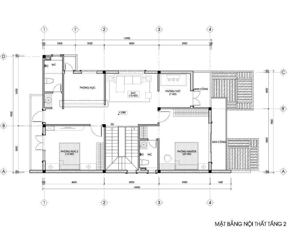Nhà 2 tầng 1 tum mái bằng hiện đại – Anh Phong, Tuyên Quang – NAVI-BT42 gallery
