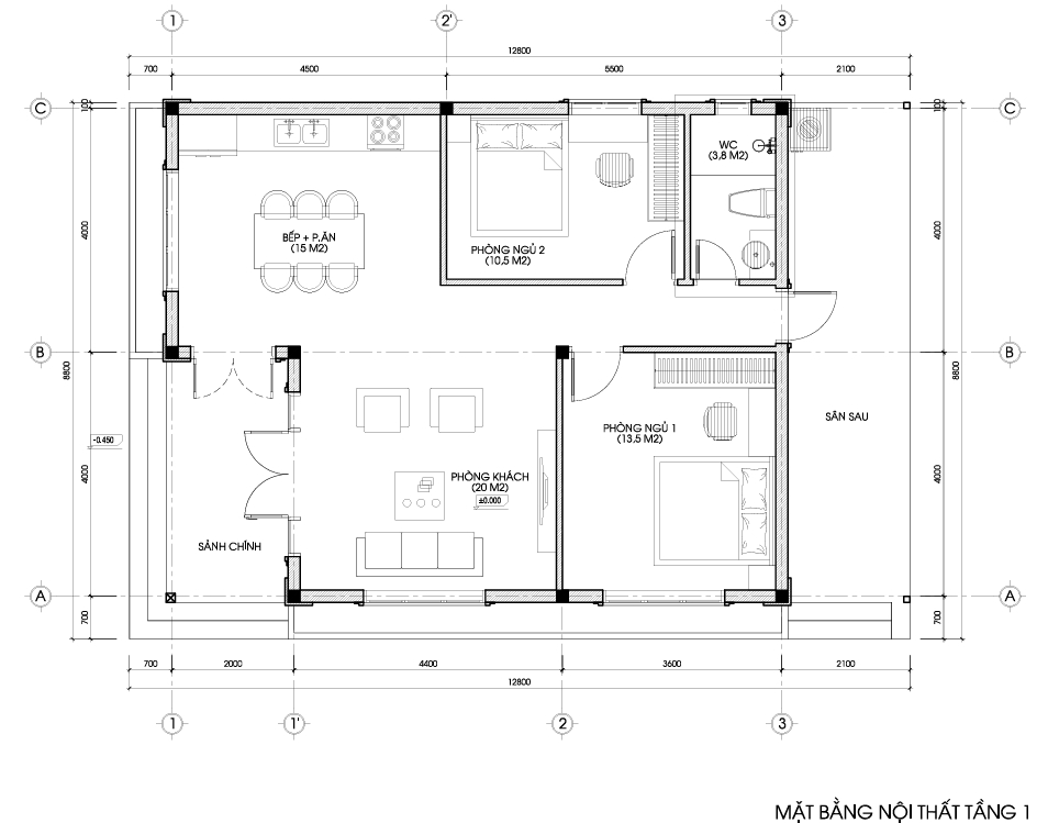 Nhà 1 tầng mái Nhật ngói xanh đen hiện đại – Anh Nam, Ninh Bình – NAVI-BT48 gallery