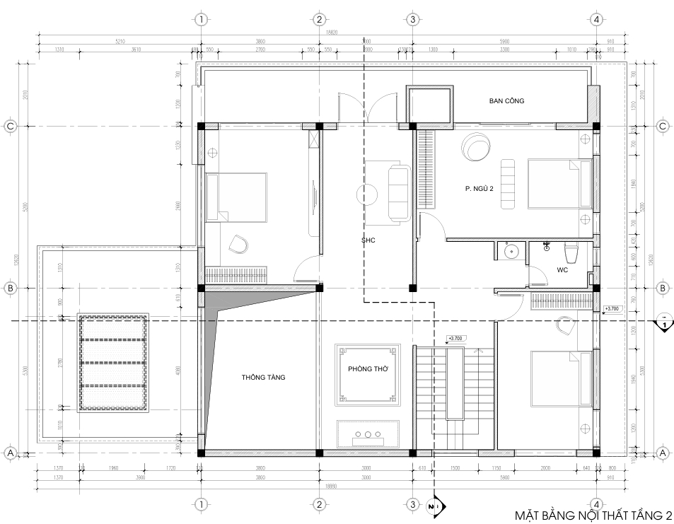 Nhà 2 tầng mái bằng hiện đại – Anh Quân, Quảng Ninh – NAVI-BT49 gallery