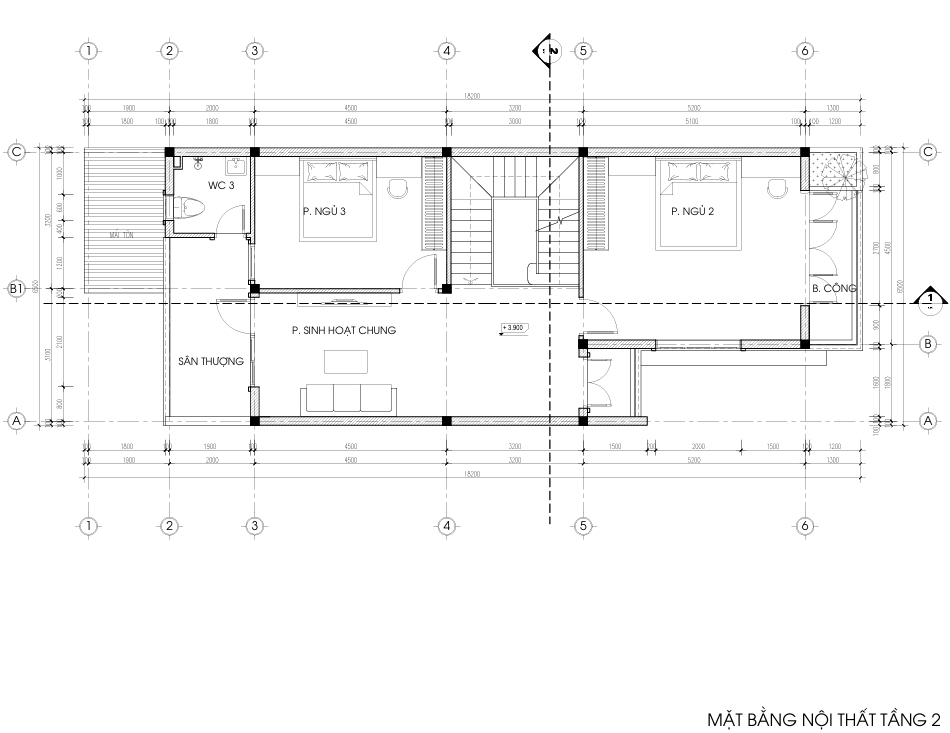 Nhà phố 2 tầng mái lệch hiện đại – Anh Long, Nam Định – NAVI-NP06 gallery