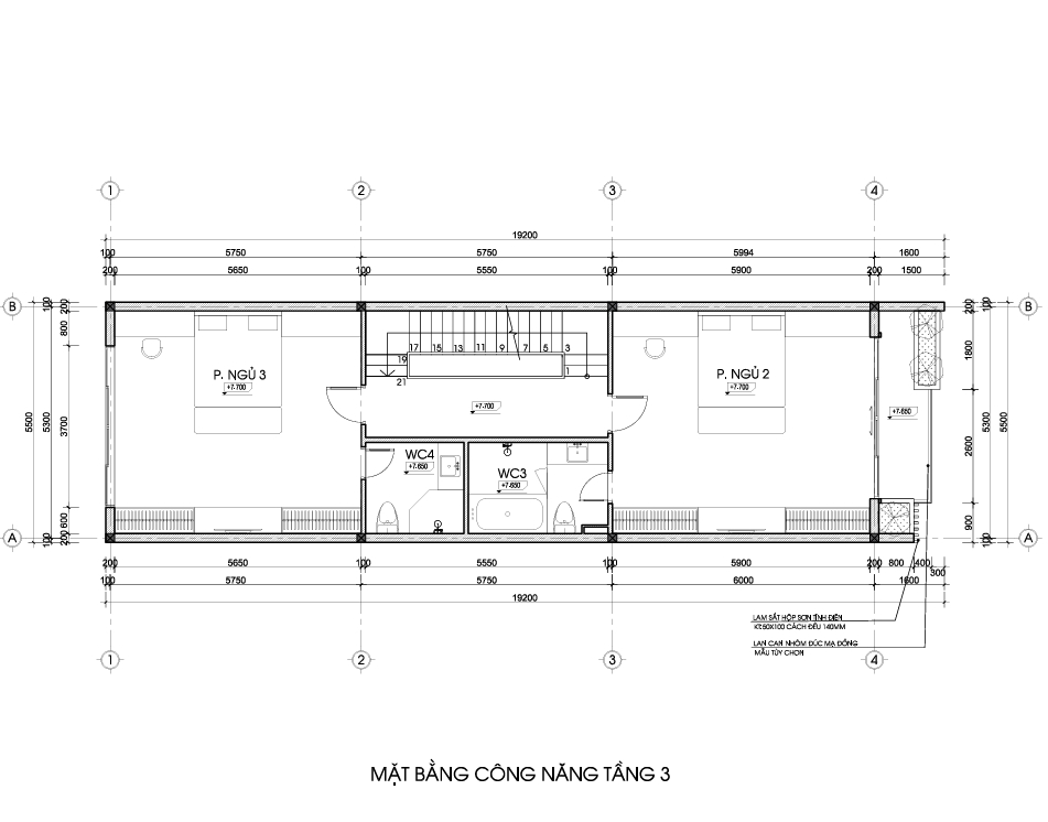 Nhà phố 3 tầng 1 tum mái bằng hiện đại – Anh Tuấn, Hải Dương – NAVI-NP06 gallery