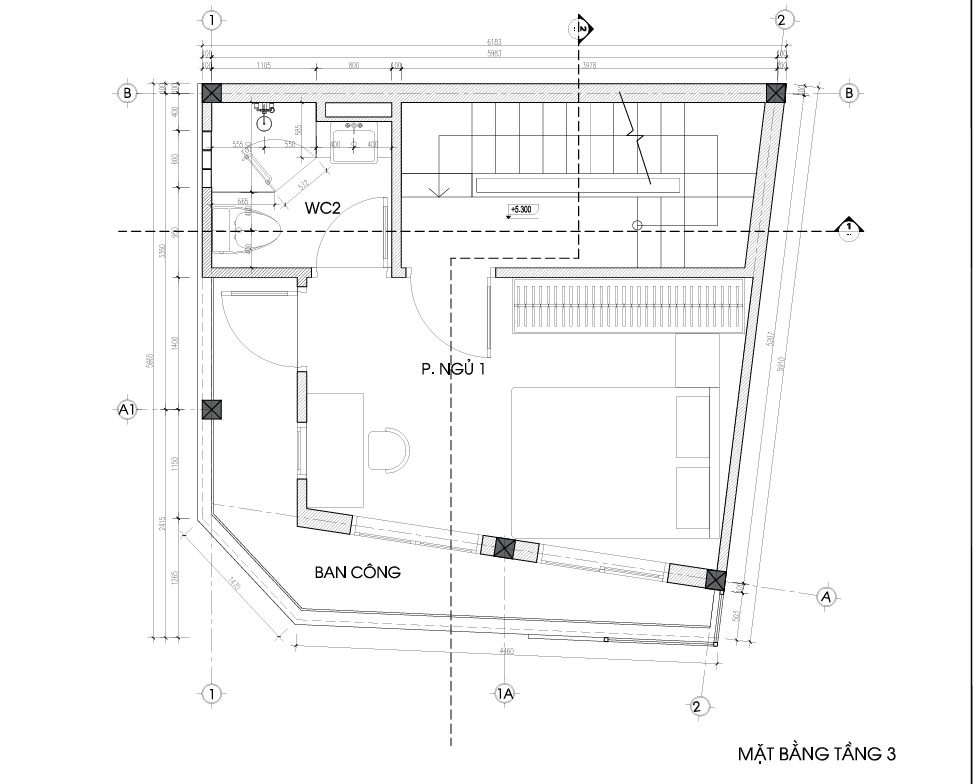 Nhà phố 3 tầng 1 lửng 1 tum mái bằng hiện đại – Anh Nam, Hưng Yên – NAVI-NP07 gallery