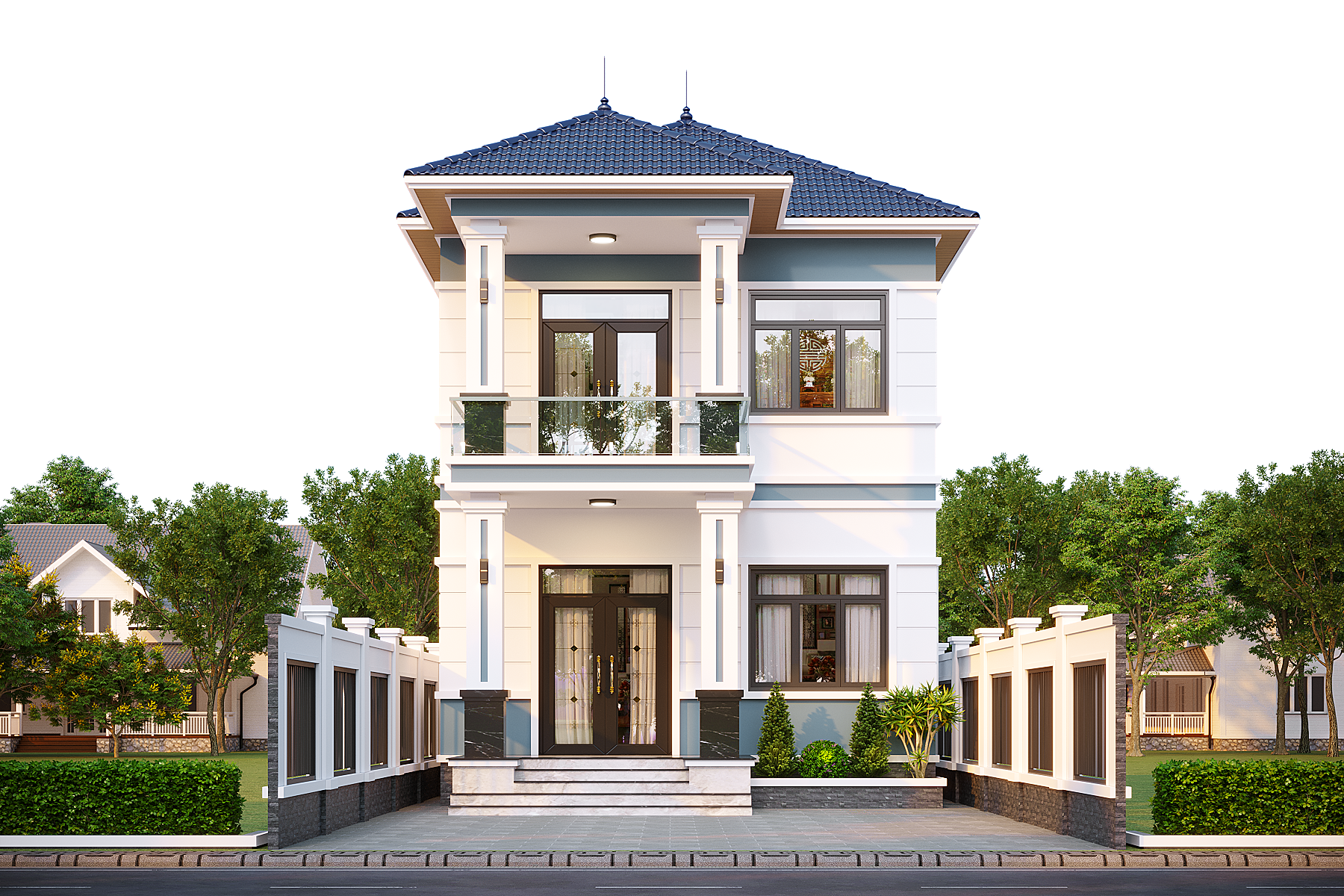 Biệt thự 2 tầng mái Nhật hiện đại – Anh Đạt, Hưng Yên gallery