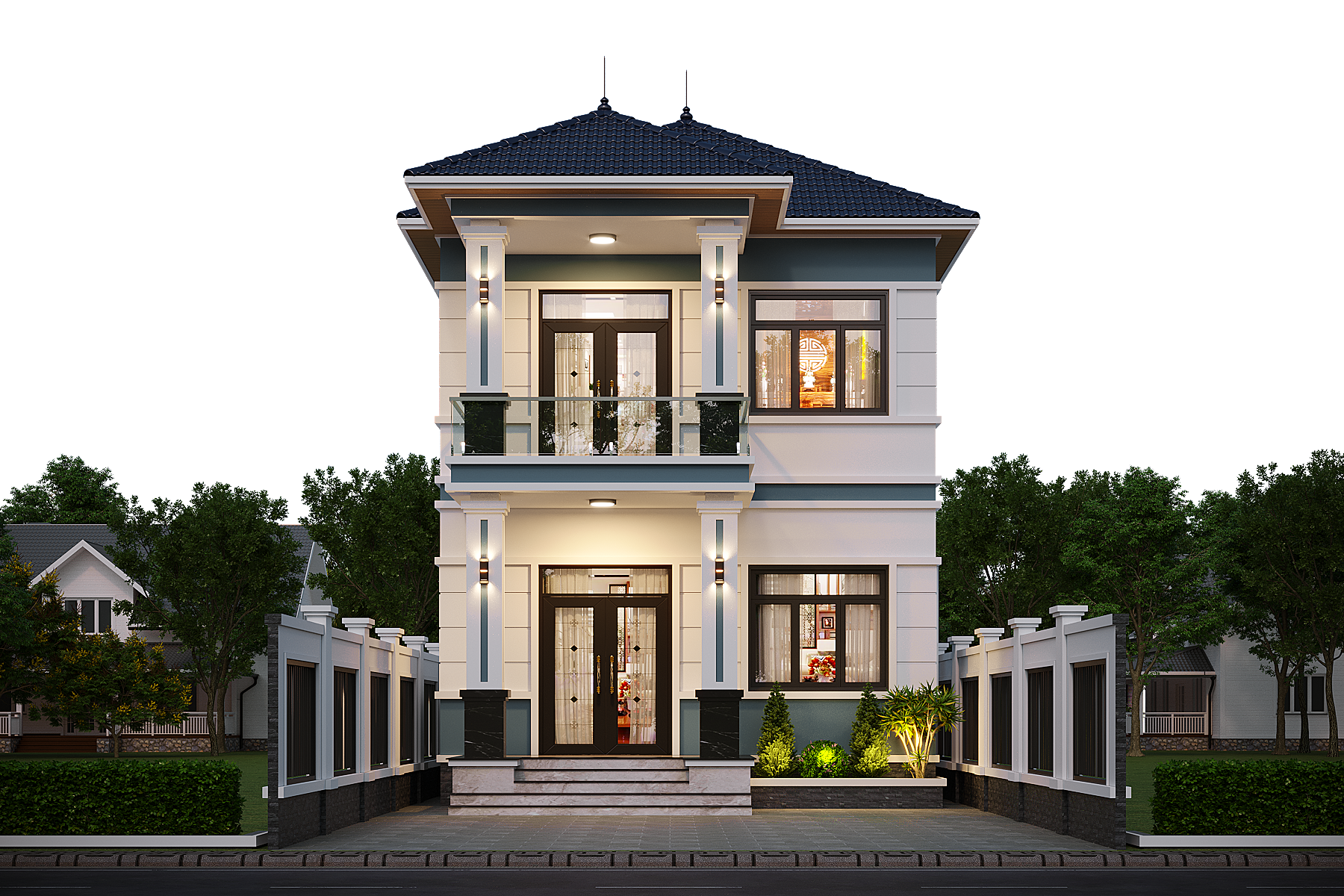 Biệt thự 2 tầng mái Nhật hiện đại – Anh Đạt, Hưng Yên gallery