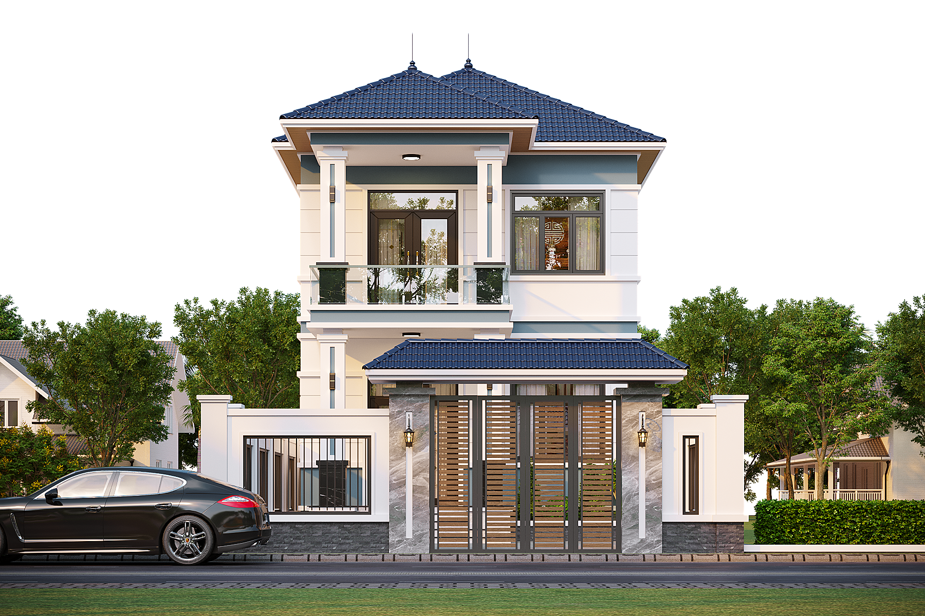 Biệt thự 2 tầng mái Nhật hiện đại – Anh Đạt, Hưng Yên gallery
