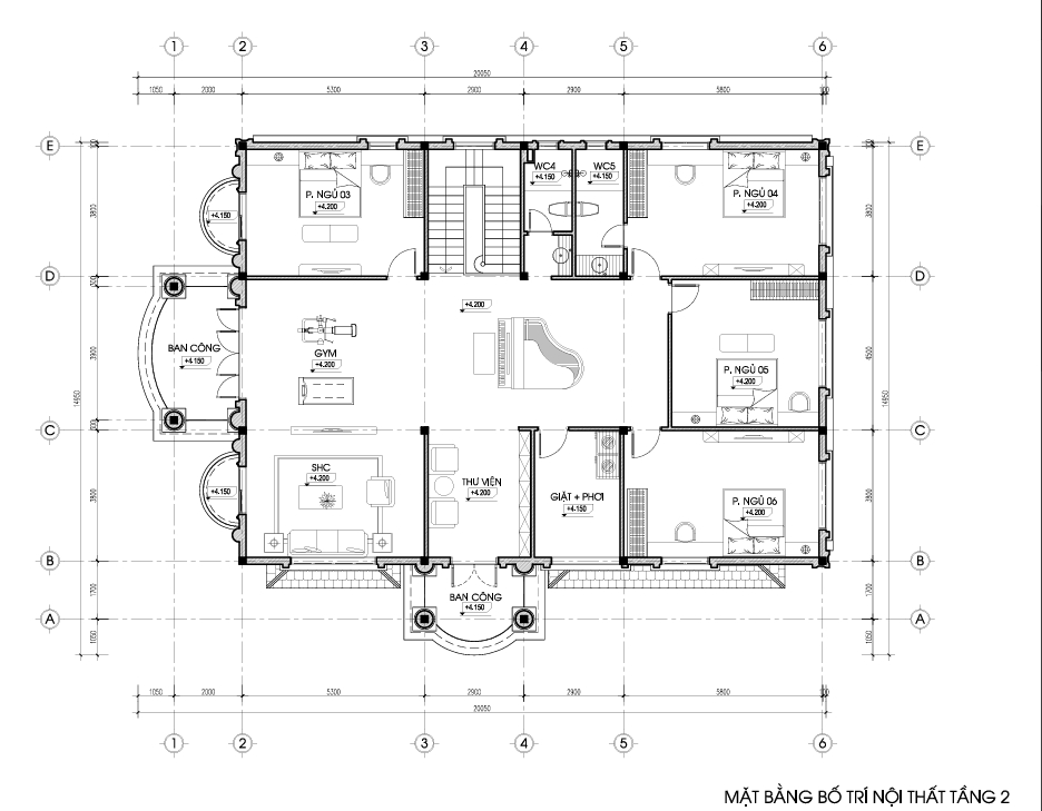 Nhà 2 tầng mái Nhật ngói xanh đen tân cổ điển – Anh Thành, Vĩnh Phúc – NAVI-BT50 gallery