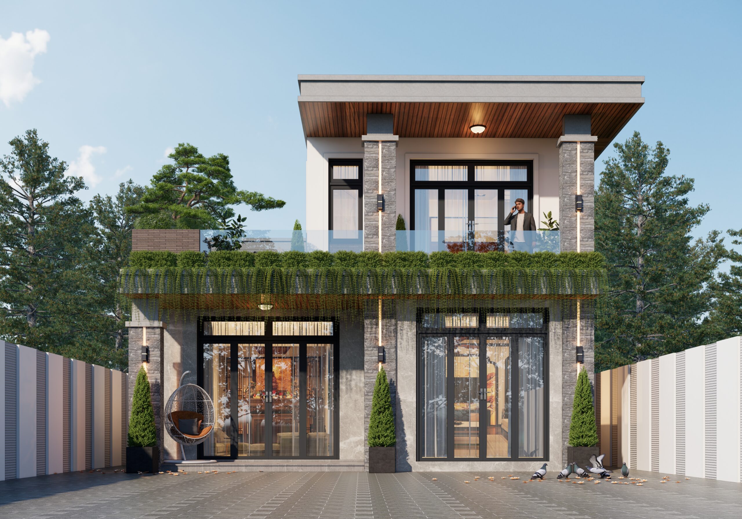 Nhà 2 tầng mái bằng hiện đại – Anh Hoàng, Phú Thọ – NAVI-BT51 gallery