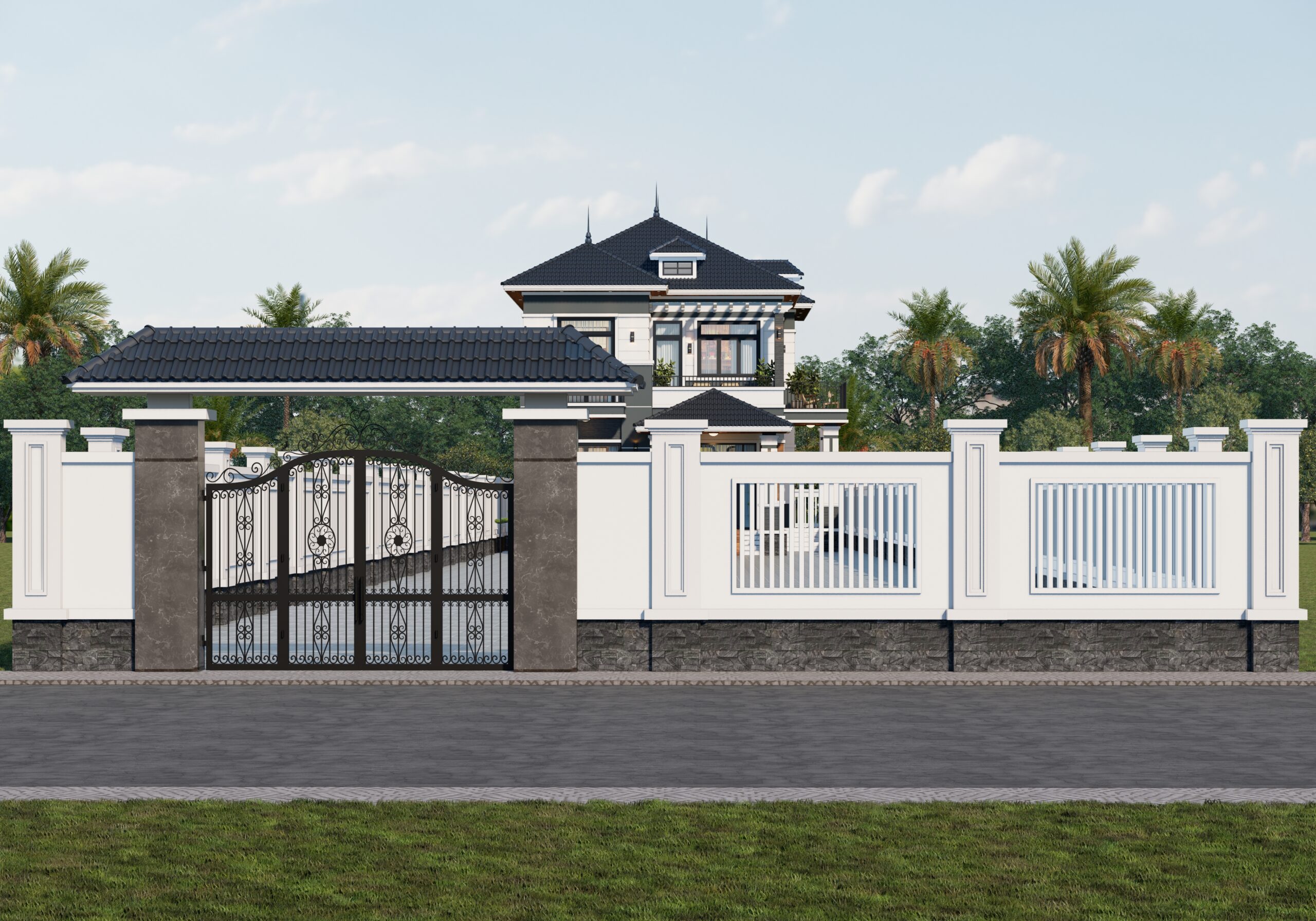 Nhà 2 tầng 1 hầm mái Nhật ngói xanh đen hiện đại – Anh Dũng, Ninh Bình – NAVI-BT53 gallery