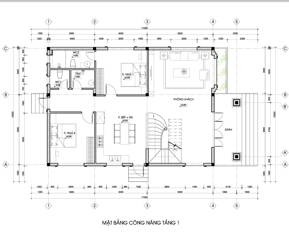 Nhà 2 tầng mái Nhật ngói xanh đen tân cổ điển – Anh Hùng, Thái Bình – NAVI-BT55 gallery