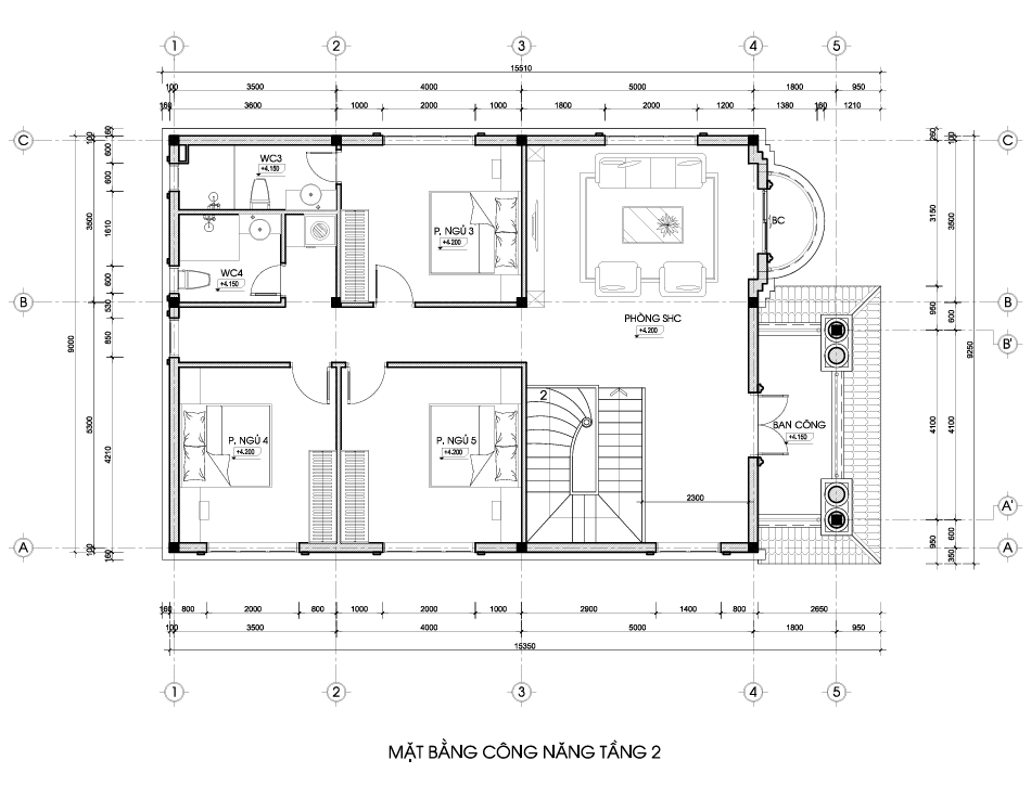 Nhà 2 tầng mái Nhật ngói xanh đen tân cổ điển – Anh Hùng, Thái Bình – NAVI-BT55 gallery