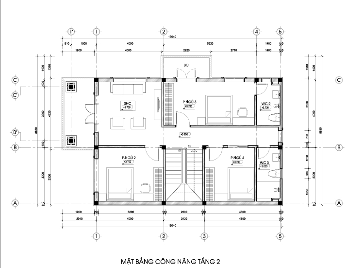 Nhà 2 tầng mái Nhật ngói xanh đen hiện đại – Anh Phong, Hà Nam – NAVI-BT56 gallery