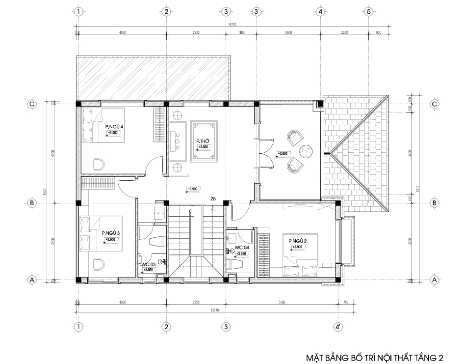 Nhà 2 tầng mái Nhật ngói xanh đen hiện đại – Anh Đạt, Bắc Ninh – NAVI-BT57 gallery