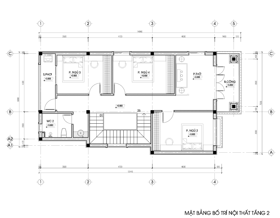 Nhà 2 tầng mái Nhật ngói xanh đen hiện đại – Anh Sơn, Hà Nội – NAVI-BT58 gallery