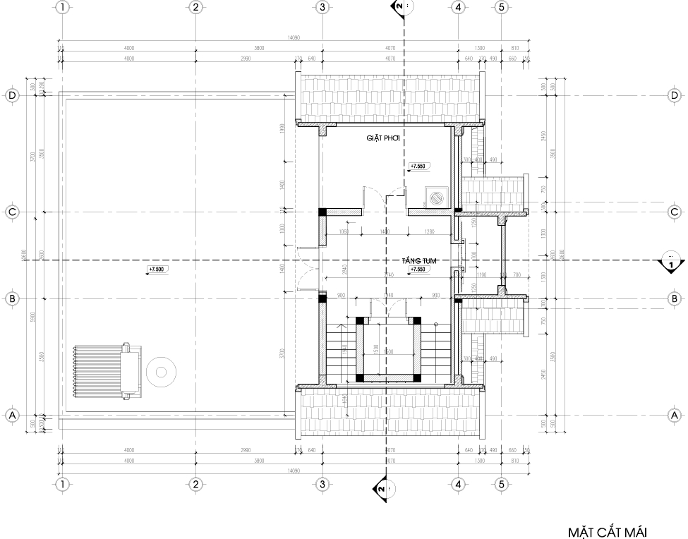 Nhà 2 tầng 1 tum có tầng hầm mái Thái ngói xanh đen tân cổ điển – Anh Tùng, Quảng Ninh – NAVI-BT59 gallery