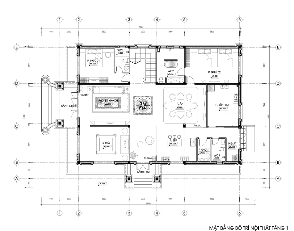 Nhà 2 tầng mái Nhật ngói xanh đen tân cổ điển – Anh Khánh, Hòa Bình – NAVI-BT60 gallery