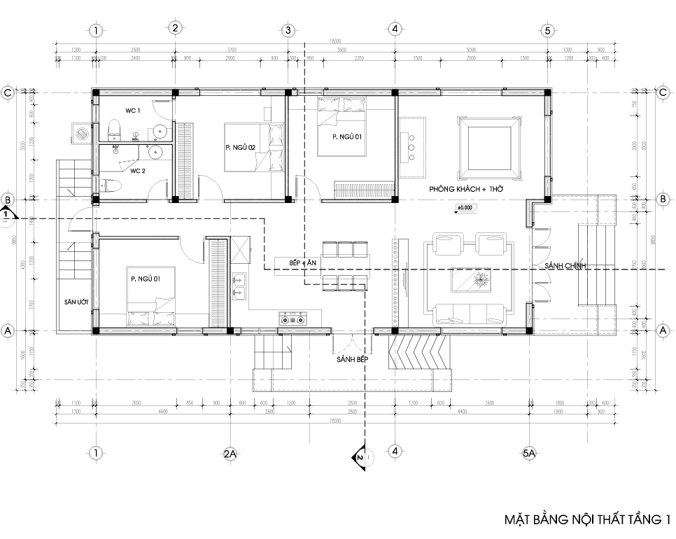 Nhà 1 tầng mái Nhật ngói xanh đen hiện đại – Anh Bình, Tuyên Quang – NAVI-BT61 gallery