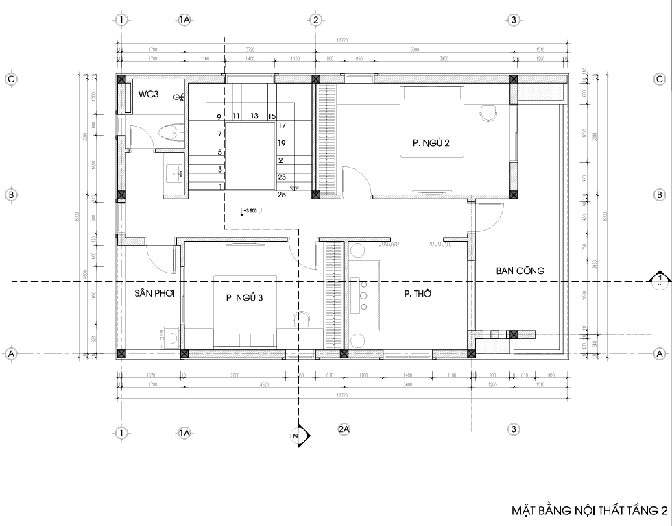Nhà 2 tầng mái bằng hiện đại – Anh Trung, Lạng Sơn – NAVI-BT62 gallery