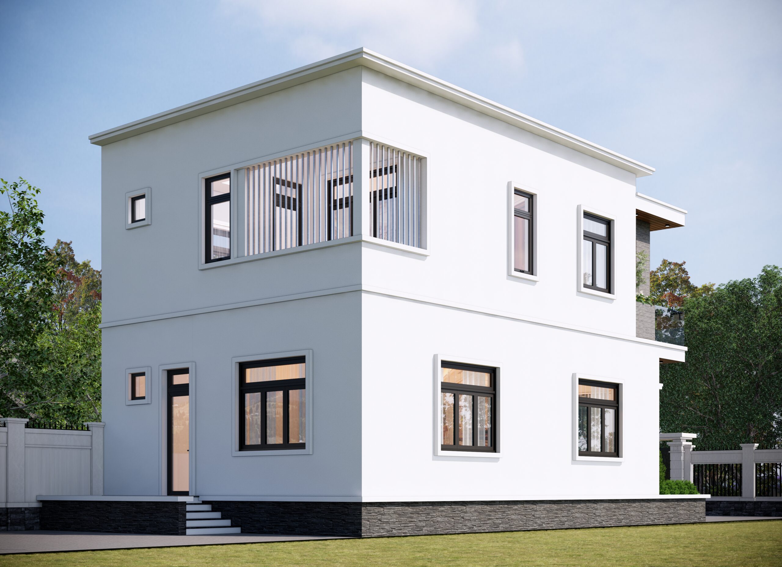 Nhà 2 tầng mái bằng hiện đại – Anh Trung, Lạng Sơn – NAVI-BT62 gallery