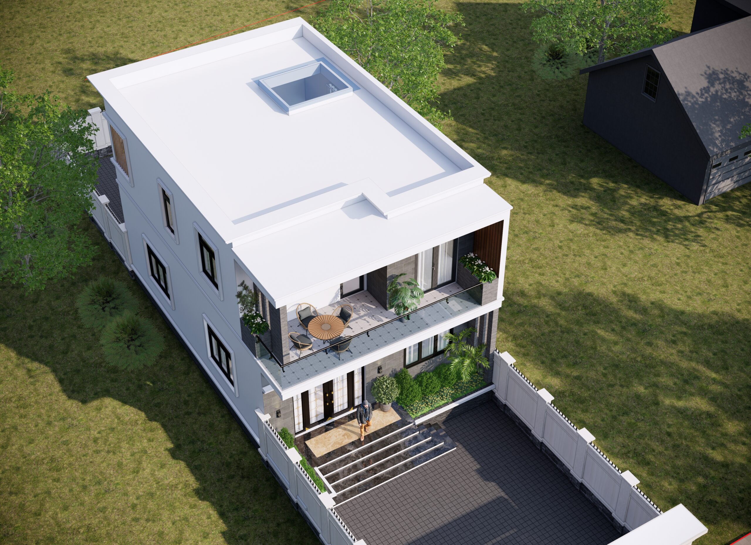 Nhà 2 tầng mái bằng hiện đại – Anh Trung, Lạng Sơn – NAVI-BT62 gallery