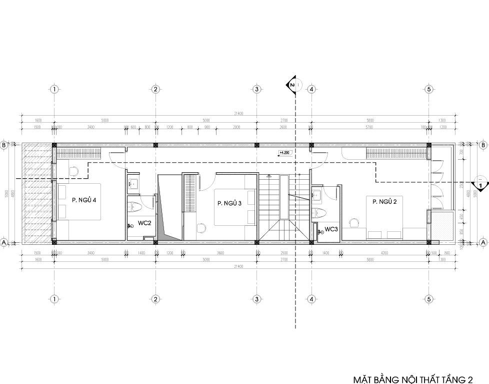 Nhà phố 3 tầng mái bằng hiện đại – Anh Minh, Bắc Giang – NAVI-NP08 gallery