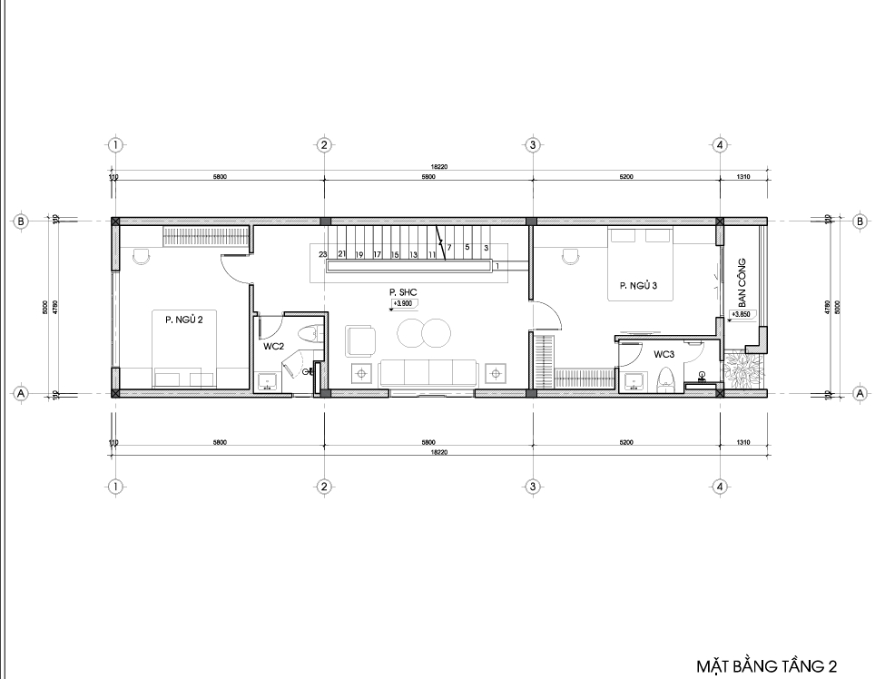 Nhà phố 2 tầng 1 tum mái bằng hiện đại – Anh Quân, Hải Phòng – NAVI-NP09 gallery