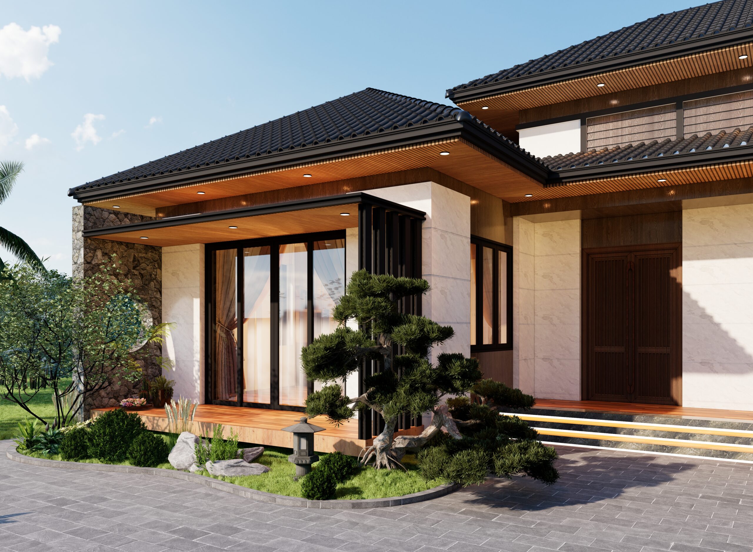 Nhà 1 tầng tam hợp viện BT69 gallery