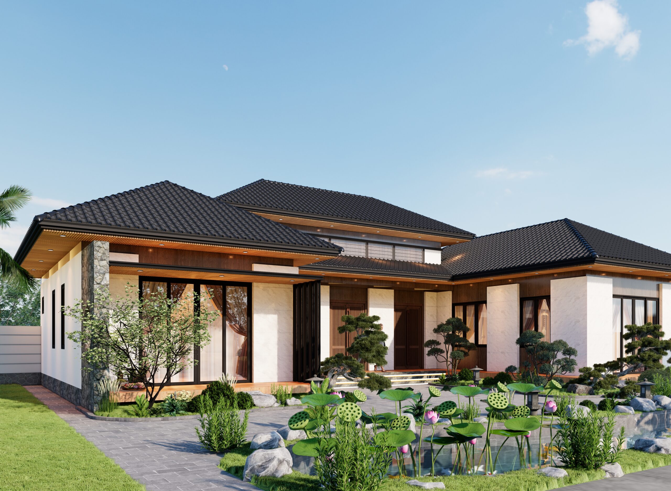 Nhà 1 tầng tam hợp viện BT69 gallery