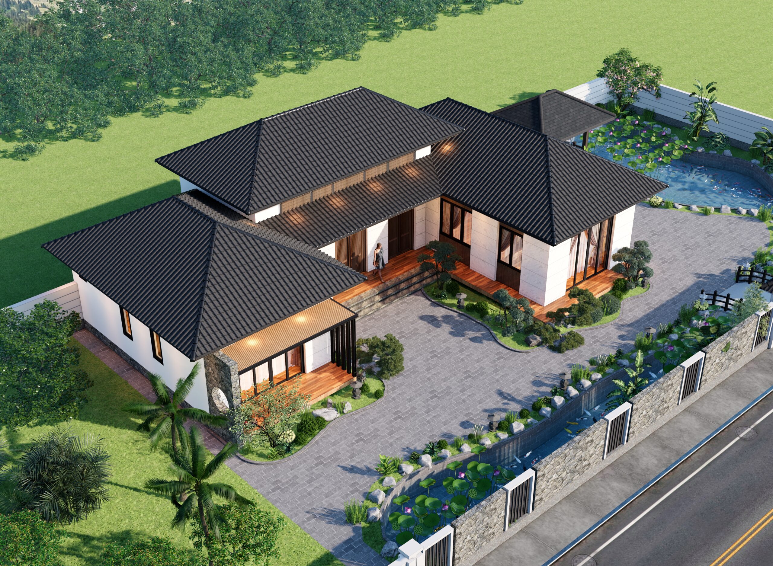 Nhà 1 tầng tam hợp viện BT69 gallery