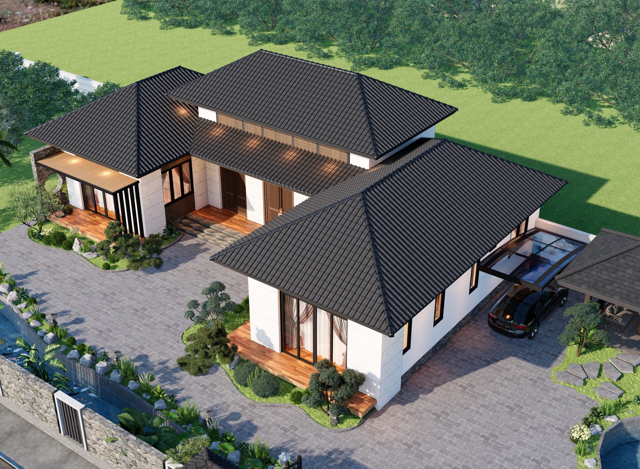 Nhà 1 tầng tam hợp viện BT69 gallery