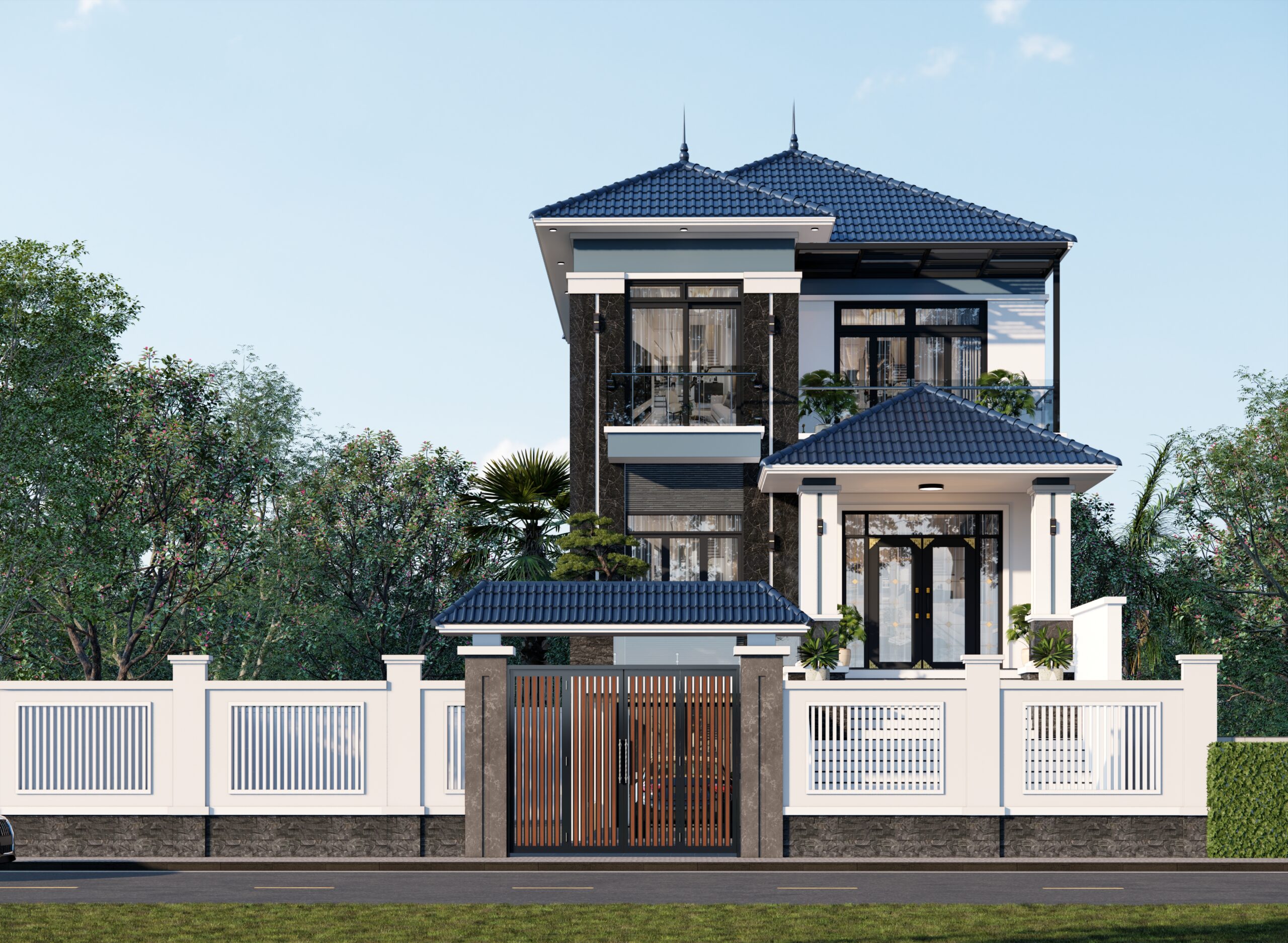 Nhà 3 tầng mái Nhật BT95 gallery