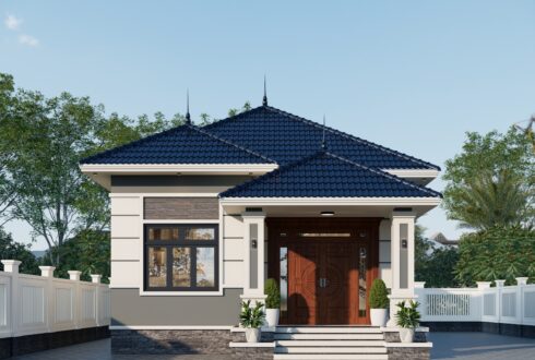 Nhà mái Nhật 1 tầng BT 93