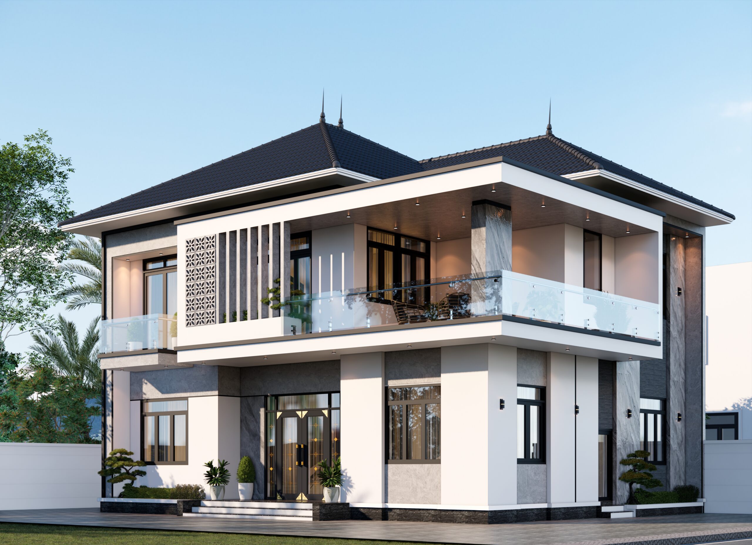 Nhà 2 tầng mái Nhật BT92 gallery