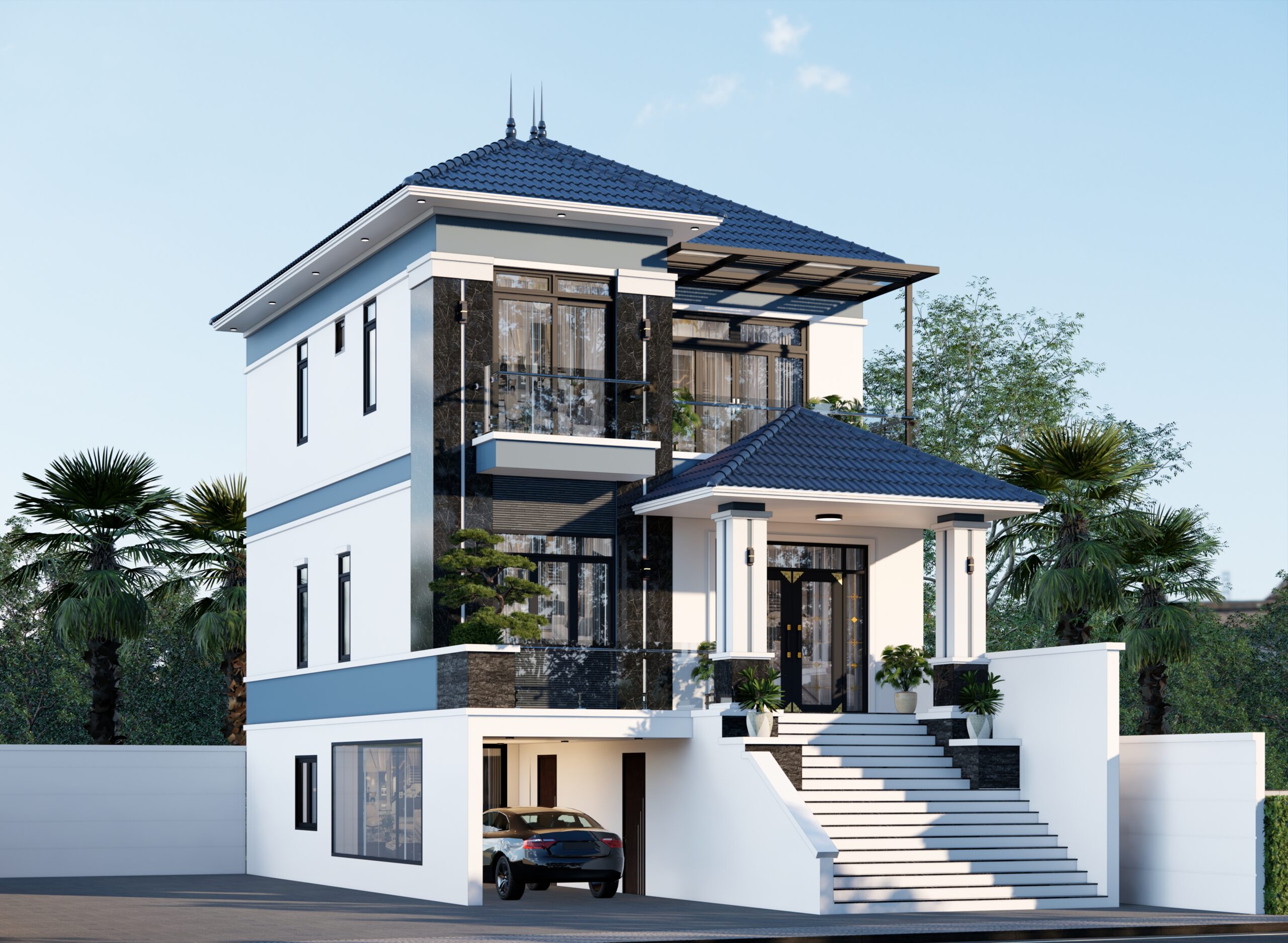Nhà 3 tầng mái Nhật BT95 gallery