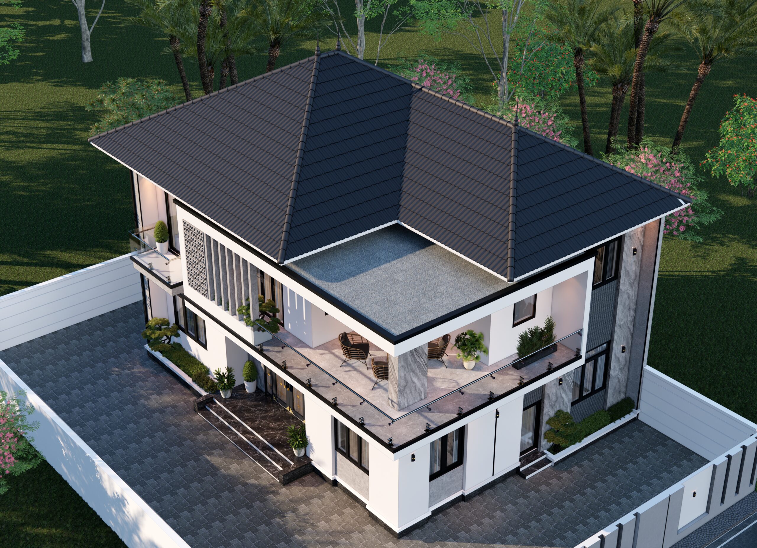 Nhà 2 tầng mái Nhật BT92 gallery